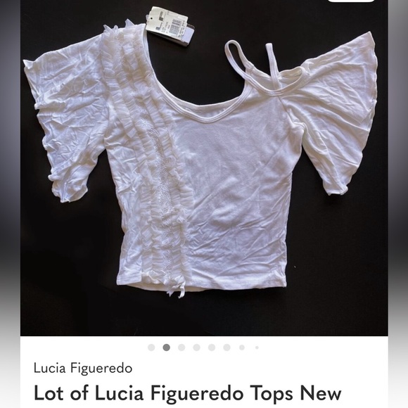 White Ruffled Blouse - Picture 1 of 1